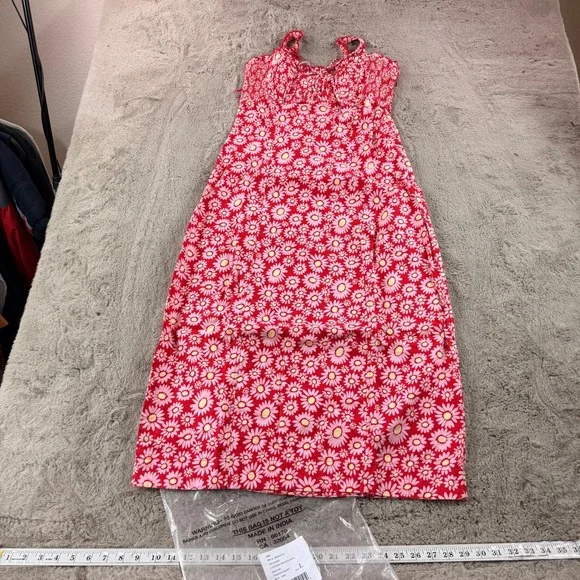 NWT Free People Lucinda Printed Midi Dress CottageFloral Smocked Size L Sun Boho - Picture 3 of 16